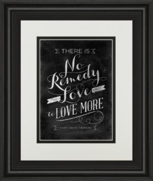 34 in. x 40 in. “No Remedy” By Sd Graphic Framed Print Wall Art