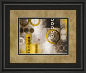 34 in. x 40 in. “Yellow Liberated” By Â Michael Marcon Framed Print Wall Art