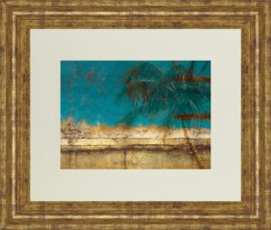 34 in. x 40 in. “Sea Landscapes” By Patricia Pinto Framed Print Wall Art