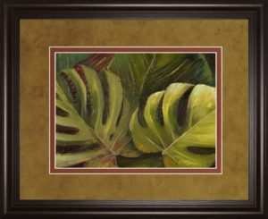 34 in. x 40 in. “Green For Ever I” By Patricia Pinto Framed Print Wall Art