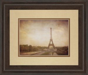 34 in. x 40 in. “Tour De Eiffel” By H. Jacks Framed Print Wall Art