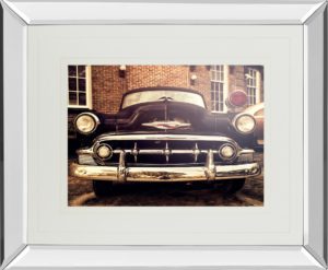 34 in. x 40 in. “Classic Ride Il” By Robert Jones Mirror Framed Print Wall Art
