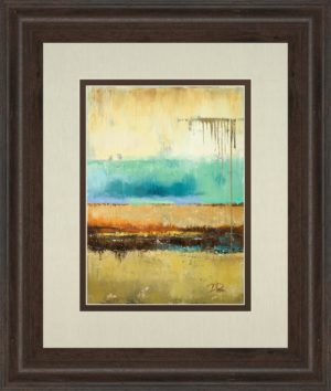 34 in. x 40 in. “Rain I” By Patrica Pinto Framed Print Wall Art