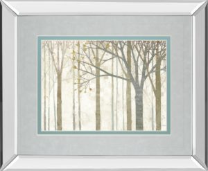 34 in. x 40 in. “In Springtime No Border” By Katherine Lowell Mirror Framed Print Wall Art