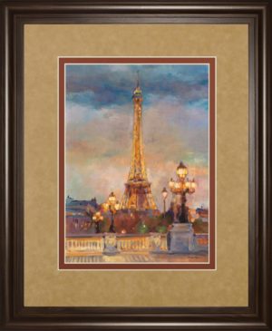 34 in. x 40 in. “The Beginning Of The Evening” By Marilyn Hageman Framed Print Wall Art