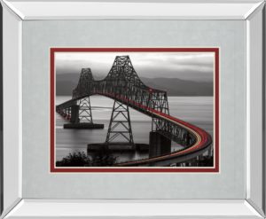 34 in. x 40 in. “Boomerang” By Aaron Reed Mirror Framed Print Wall Art