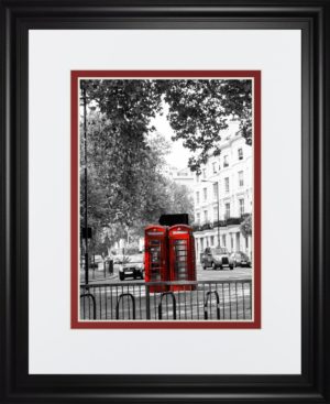 34 in. x 40 in. “Telephone” By Emily Navas Framed Print Wall Art