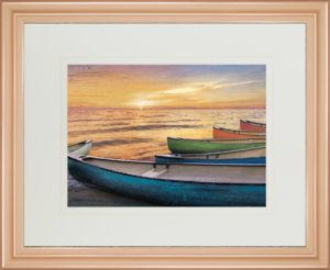 34 in. x 40 in. “Rainbow Armada” By Celebrate Life Gallery Framed Print Wall Art