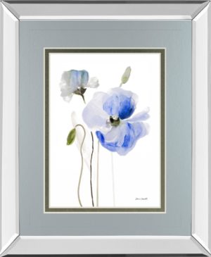 34 in. x 40 in. “All Poppies I” By Lanie Loreth Mirror Framed Print Wall Art