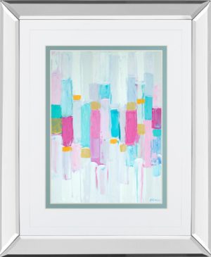 34 in. x 40 in. “Cool Rhizome I” By Ann Marie Coolick Mirror Framed Print Wall Art
