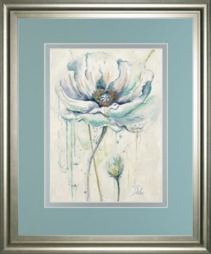34 in. x 40 in. “Fresh Poppies Il” By Patricia Pinto Framed Print Wall Art