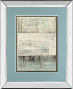 34 in. x 40 in. “Of Fog & Snow” By Heather Ross Mirror Framed Print Wall Art
