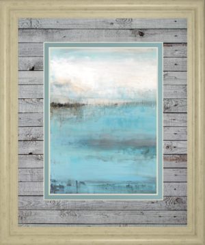 34 in. x 40 in. “Beyond The Sea” By Wani Pasion Framed Print Wall Art