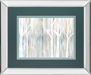 34 in. x 40 in. “Mystical Woods” By Debbie Banks Mirror Framed Print Wall Art
