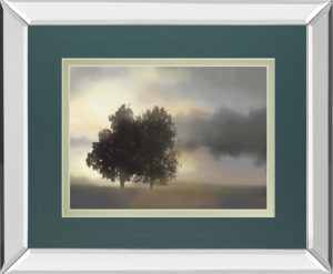 34 in. x 40 in. “Misty Morning” By Nan Mirror Framed Print Wall Art