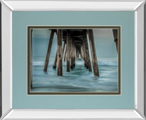 34 in. x 40 in. “Surf” By Bill Carson Photography Mirror Framed Print Wall Art