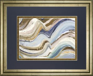 34 in. x 40 in. “Earth Tone New Concept” By Patricia Pinto Framed Print Wall Art