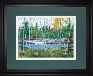 34 in. x 40 in. “Extounge Rapids” By G. Forsythe Framed Print Wall Art
