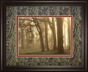 34 in. x 40 in. “Woodland Sweep” By Dennis Frate Framed Print Wall Art