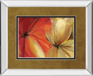 34 in. x 40 in. “Sharing The Spotlight” By Alison Pearce Mirror Framed Print Wall Art