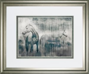 34 in. x 40 in. “Grey Serenade” By Edward Selkirk Framed Print Wall Art