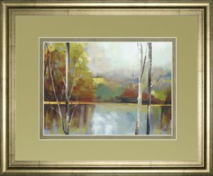 34 in. x 40 in. “Still Water” By Trent Thompson Framed Print Wall Art