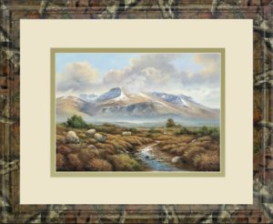 34 in. x 40 in. “Ben Nevis” By Wendy Reeves Framed Print Wall Art