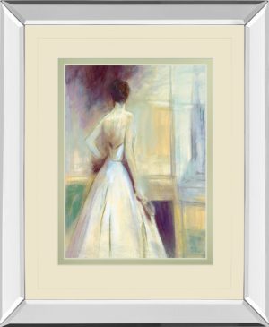 34 in. x 40 in. “Getting Ready” By Sutton Mirror Framed Print Wall Art