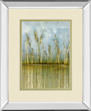 34 in. x 40 in. “Allure” By Hollack Mirror Framed Print Wall Art