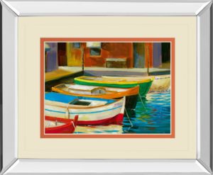 34 in. x 40 in. “Canal Street I” By Dupre Mirror Framed Print Wall Art