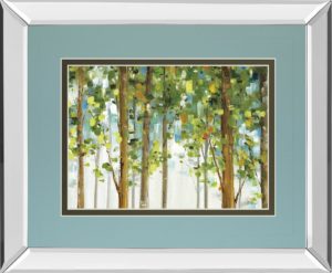34 in. x 40 in. “Forest Study I Crop” By Lisa Audit Mirror Framed Print Wall Art
