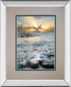 34 in. x 40 in. “Crash” By Celebrate Life Gallery Mirror Framed Print Wall Art