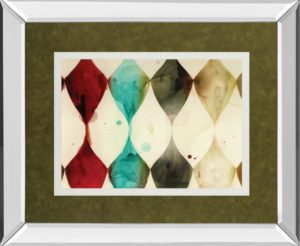 34 in. x 40 in. “Spotted Heralds” By Jessica Jenney Mirror Framed Print Wall Art