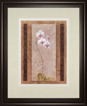 34 in. x 40 in. “Contemporary Orchid I” By Carney Framed Print Wall Art