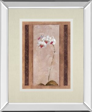 34 in. x 40 in. “Contemporary Orchid Il” By Carney Mirror Framed Print Wall Art