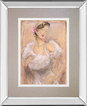 34 in. x 40 in. “Stole My Heart Il” By Dupre Mirror Framed Print Wall Art