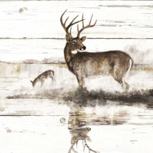 SMALL – RUSTIC MISTY DEER BY RUANE MANNING
