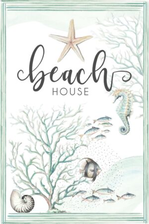 FRAMED SMALL – BEACH HOUSE BY PATRICIA PINTO