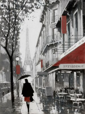 FRAMED SMALL – RAINY PARIS I BY A.ORME