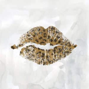 FRAMED SMALL – LEOPARD KISSES I BY CAROL ROBINSON