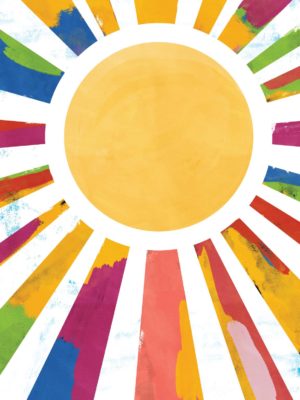 SMALL – COLOFUL SUN BY LINDA WOODS