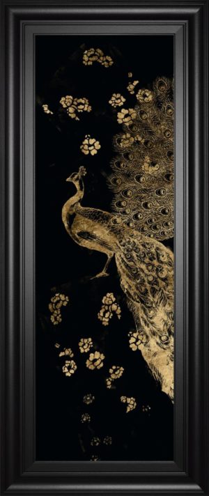 Gilded Peacock Triptych I BY Jennifer Goldberger