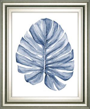 Indigo Tropical Leaves I BY Megan Meagher
