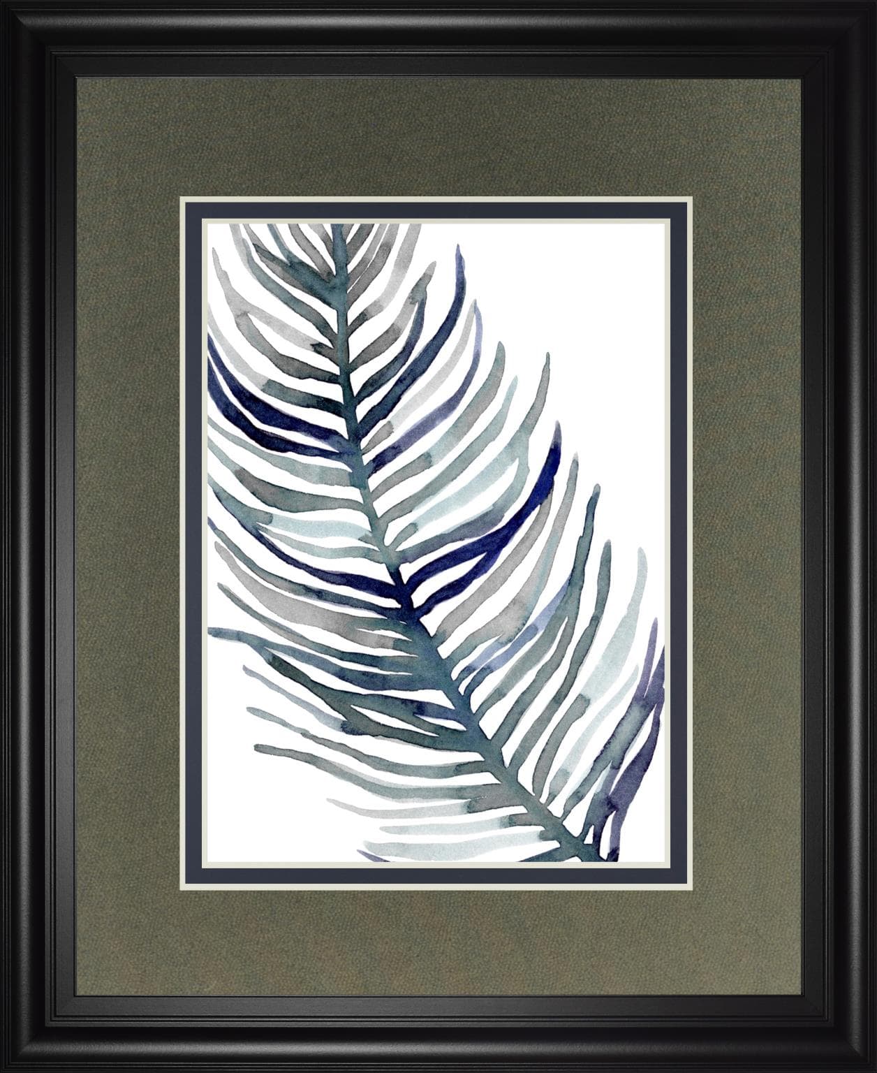 Blue Feathered Palm I BY Emma Scarvey - Classy Art