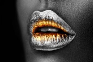 Temp Glass w/ Foil – Golden Lips