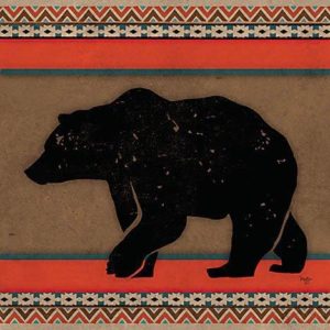 Out West Bear by Mollie B. (FRAMED)(SMALL)