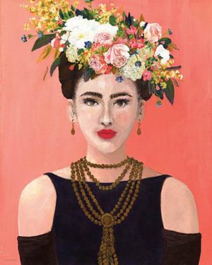 Audrey Kahlo by Kamdon Kreations (FRAMED)