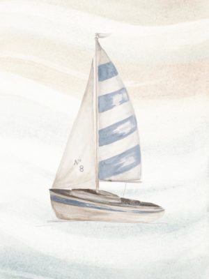 Ocean Oasis Little Sail II by Patricia Pinto (FRAMED)