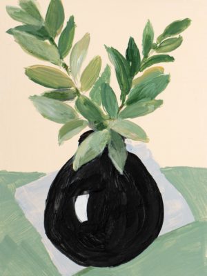 Little Plants In Black Vase III by Lanie Loreth (FRAMED)