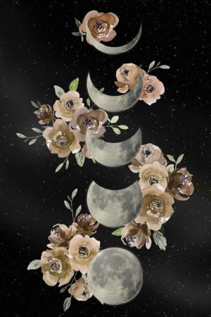 Bohemian Lunar Phases by Daniela Santiago (FRAMED)